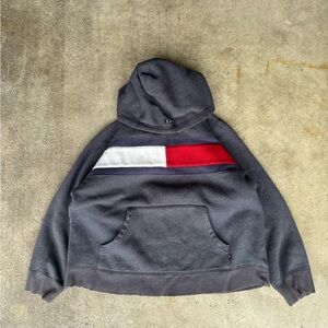 Vintage 90’s Tommy Hilfiger Big Flag Logo Hoodie Sweatshirt Size Medium